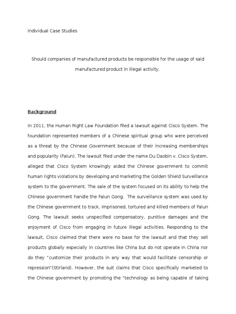 Engineering ethics case study pdf morality cisco systems