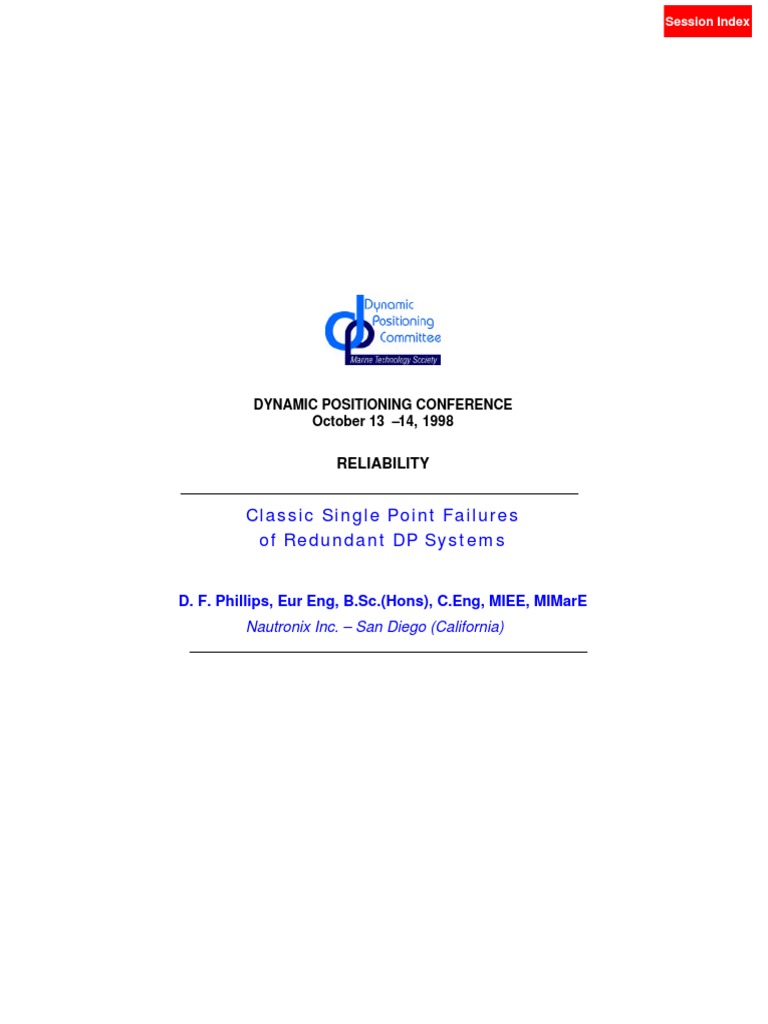 Single Point Failures in DP Systems | PDF | Reliability Engineering ...