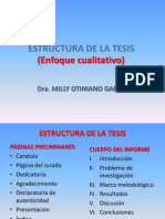 Estructura de La Tesis de Pre Grado ENFOQUE CUALITATIVO A