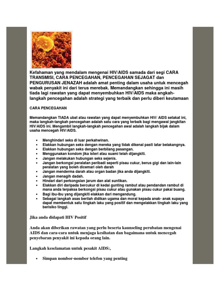 Langkah Pencegahan Aids Pdf