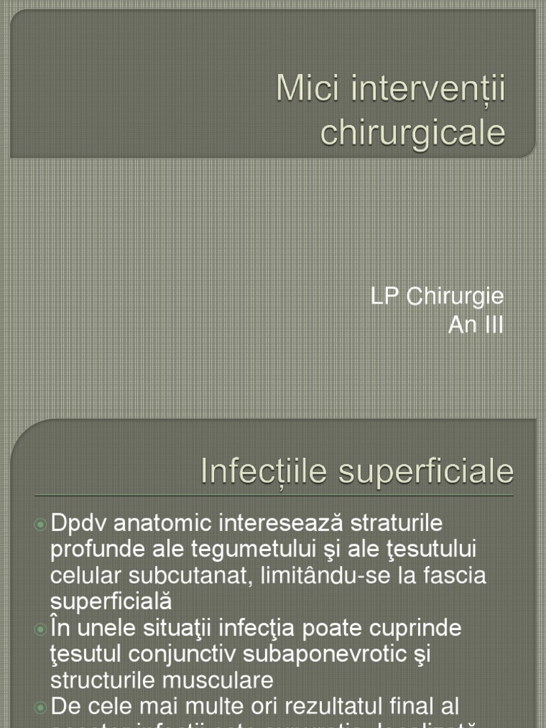 Mici Interventii Chirurgicale | PDF