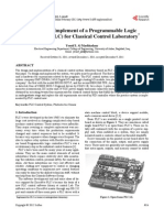 Design and Implement of A Programmable Logic Controller (PLC) For Classical Control Laboratory