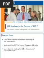 B2B Roadmap in The Context of SAP PI