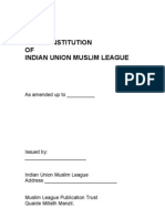 The Constitution of Indian Union Muslim League