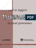 Tools to Support Transparency in Local Governance