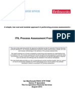 ITIL Process Assessment Framework