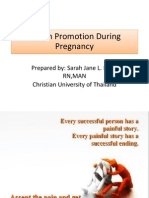 Health Promotion During Pregnancy