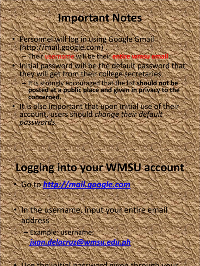 Important Notes: Passwords | PDF | Career & Growth | Business