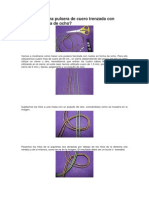 Cómo Hacer Una Pulsera de Cuero Trenzada Con Nudos en Forma de Ocho