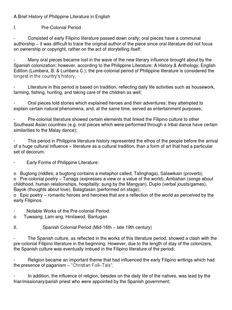 I have learned that philippine literature image