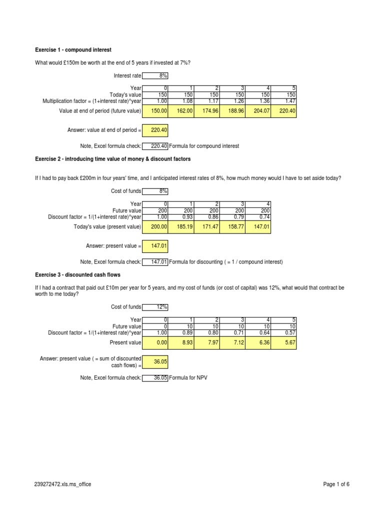 Financial Modelling Course Pdf Net Present Value Internal Rate Of