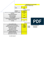 Conversion Cost Calculator