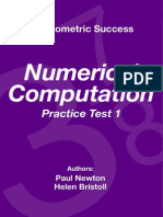 Psychometric Success Numerical Ability - Computation Practice Test 1