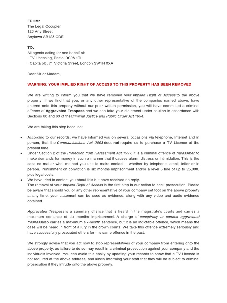 Implied Rights of Access PDF Deviance (Sociology) Crime & Violence