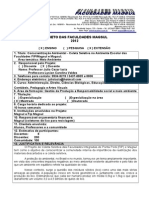 Modelo Projeto Faculdades Magsul 2013 - Coleta Seletiva Escolar