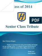 Senior Class Tribute 2014
