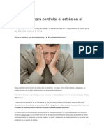 Las Claves para Controlar El Estrés en El Trabajo PDF
