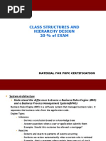 Class Structures and Hierarchy Design 20 % of EXAM: Material For PRPC Certification