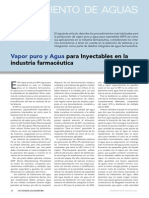 Article Vapor Puro y Agua para Inyectables en La Industria Farmaceacuteutica