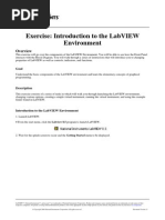 Introduction To The LabVIEW Environment