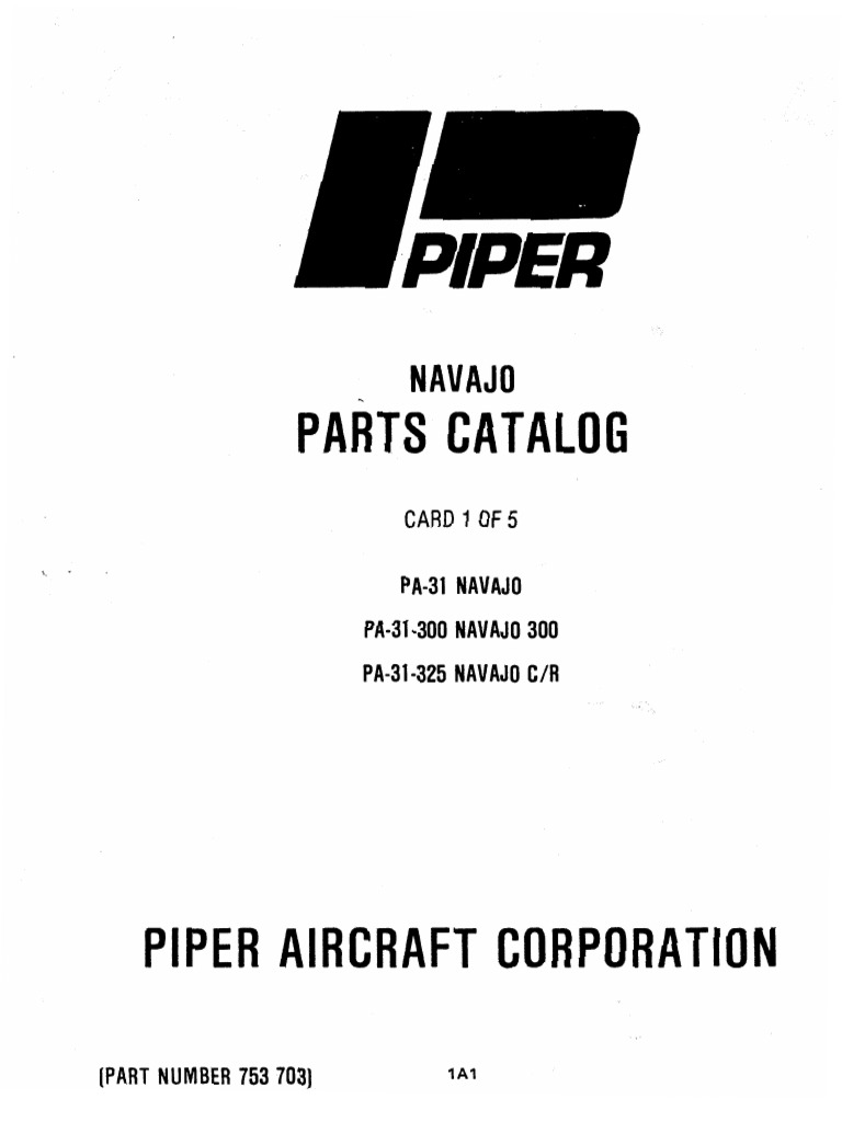 Cessna 172 F Parts Manual