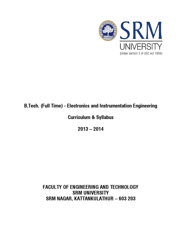 B.Tech Electronics Syllabus | PDF | Integral | Differential Calculus