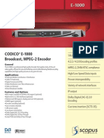 Datasheet Scopus MPEG2 Encoder Model E 1000