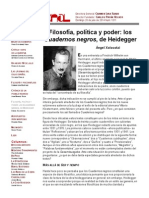 Filosofía, Política y Poder - Los Cuadernos Negros, de Heidegger