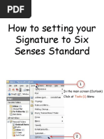 How to setting E-Mail Signatures