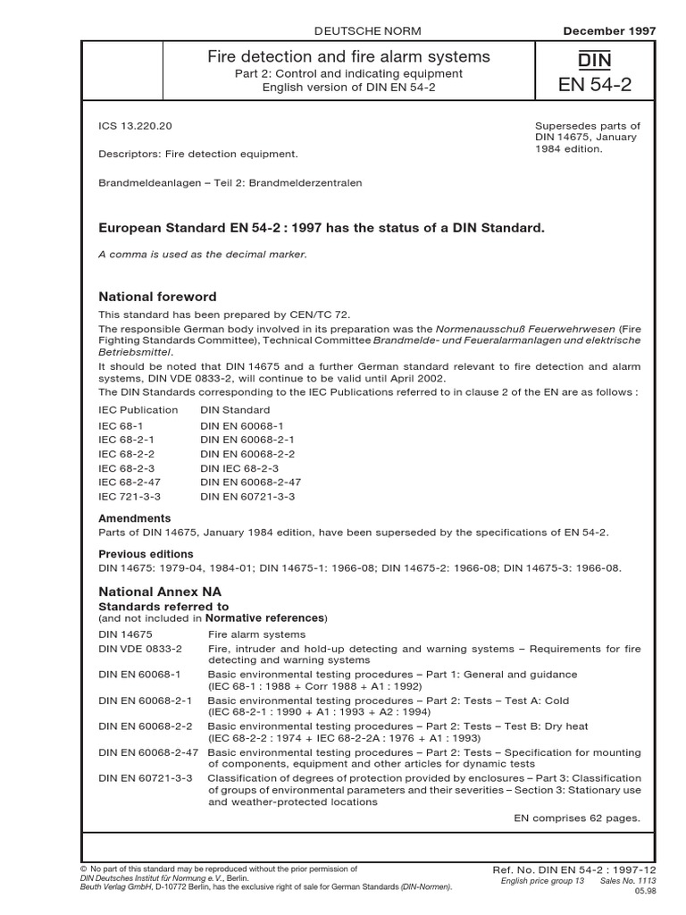 EN54-2_e | International Electrotechnical Commission | Reference