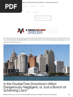 Is The DoubleTree Downtown Hilton Dangerously Negligent, or Just A Bunch of Scheming Liars