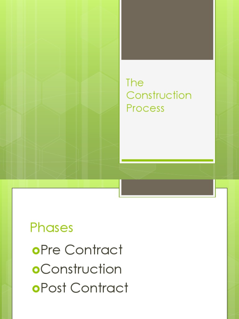 Construction Process Phases Explained | PDF | Finance & Money ...