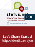 What's Your StatusNet? Updates Like Identi - Ca