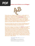 Como adicionar novas fontes no seu blogger.docx
