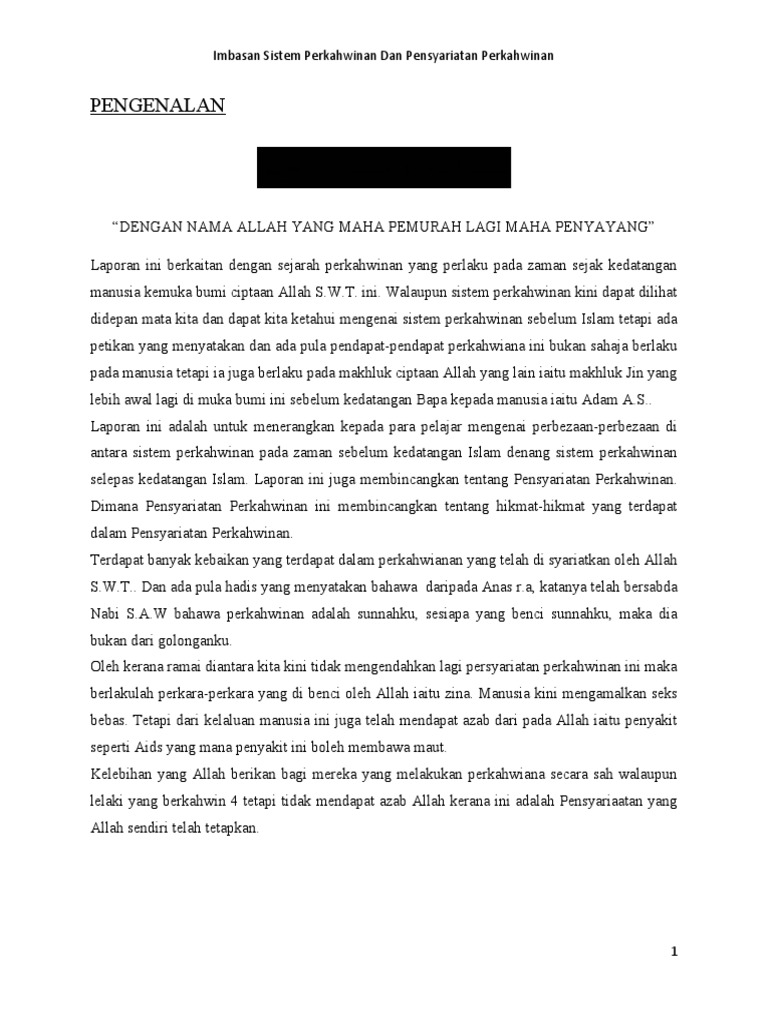 Sejarah Perkahwinan