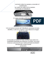 Instrucciones VIDEOBEAM
