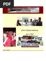 Download UTM Thesis Manual 2007 by ifahkhalid SN23491777 doc pdf