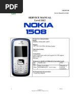 Nokia 1508: Service Manual Level 1&2