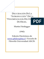 Heidegger, Martin - Introduccion a La Fenomenologia de Hegel