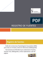 Registro de Fuentes Apa