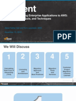ENT303 - Migrating Enterprise Applications To AWS: Best Practices, Tools, and Techniques