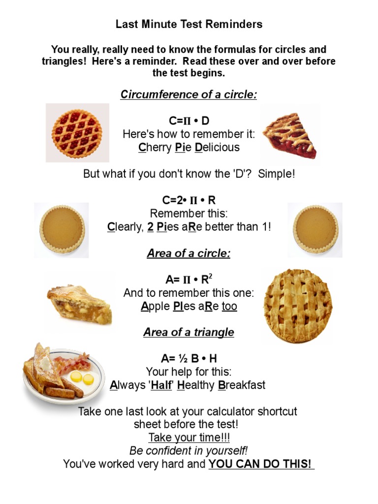 Test Reminders | PDF