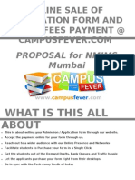 Online Form Selling Propoal For NMIMS