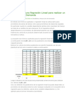 Cómo Utilizar Una Regresión Lineal para Realizar Un Pronóstico de Demanda