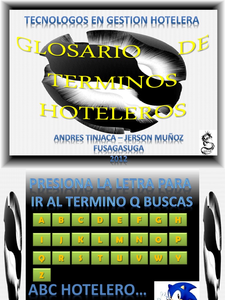 Glosario de Términos Hotelero y Turísticos | PDF | Hotel | Turismo
