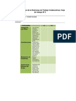 lista de cotejo dedestrezas de trabajo colaborativas de la hoja de trabajo n 2