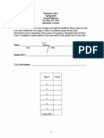 Organic Chemistry 118C Practice Exam + Key (Midterm 2)