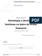 Genealogia e Identidade Familiares No Teatro de Ariano Suassuna