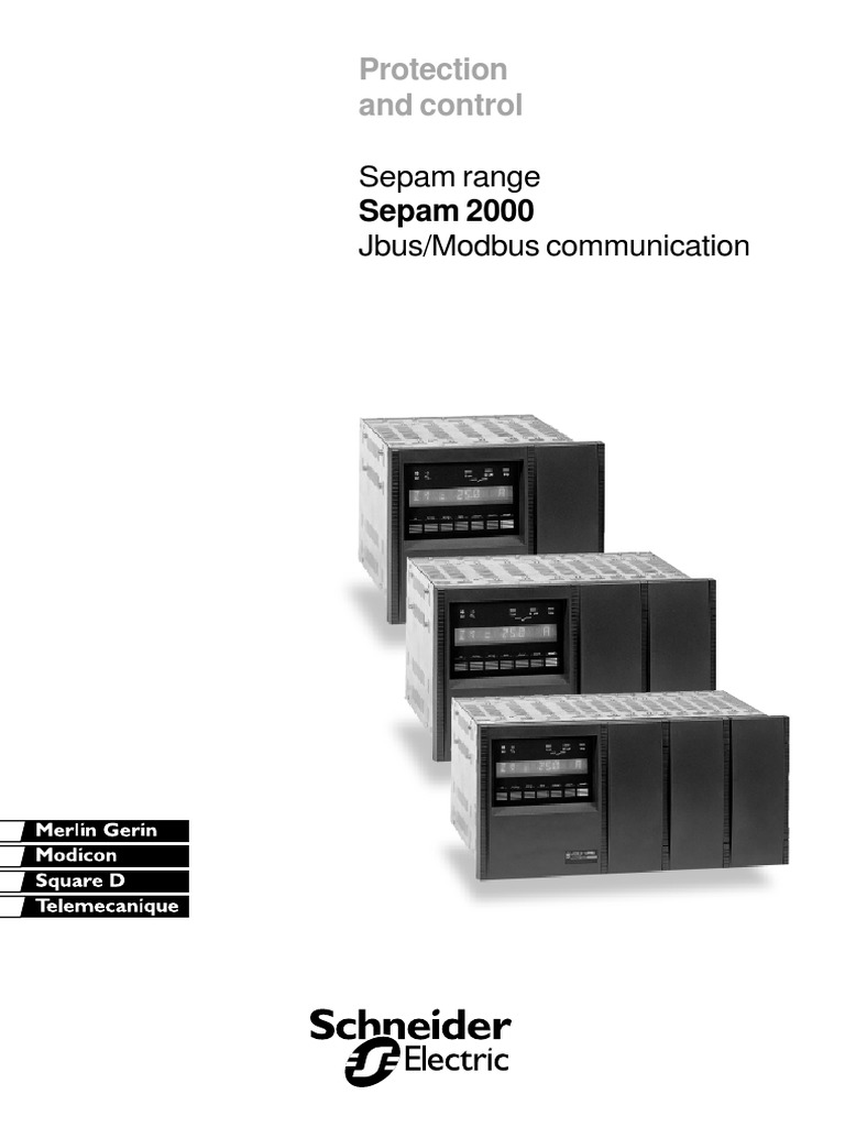 Sepam 2000 Jbus/Modbus Communication Guide | PDF | Bit | Electrical ...