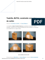 Teatrillo, ButAI, Construido Con Cajas de Cartón - Kamishibai